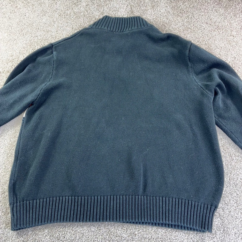 American Living Mens XXL Black Aztec Southwestern Boho 1/4 Zip Sweater Cotton - Picture 8 of 9